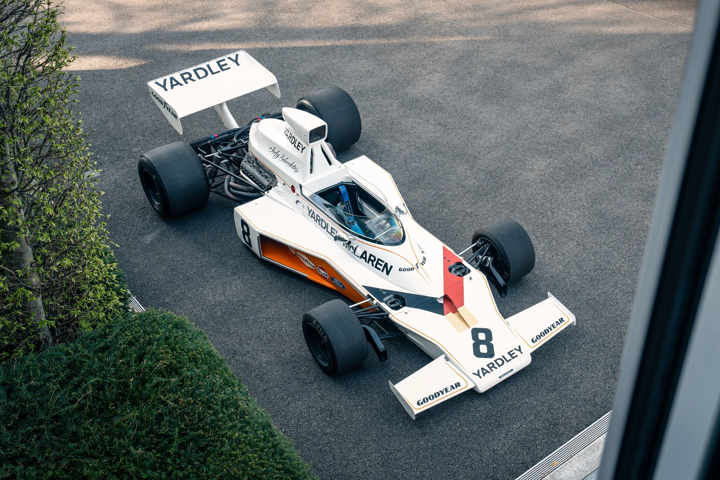 A historic racing car campaigned by Lanzante